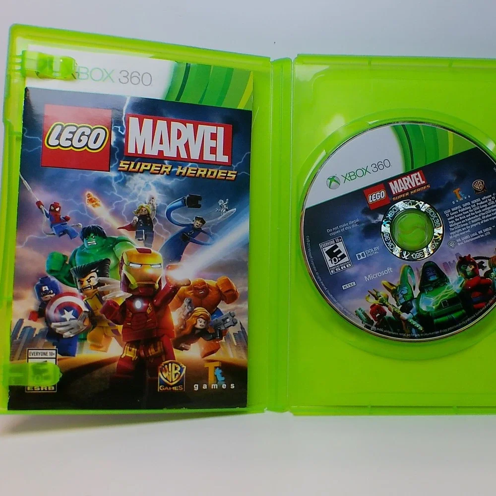 LEGO MARVEL Super Heroes Xbox 360 2013 Complete CIB Disc Case Manual